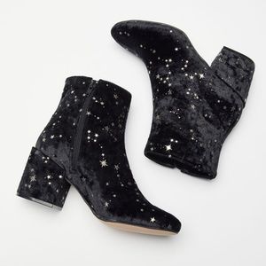 Margot Constellations Stars Moon Boho Velvet Peasant Hipster Hippie Art Boots